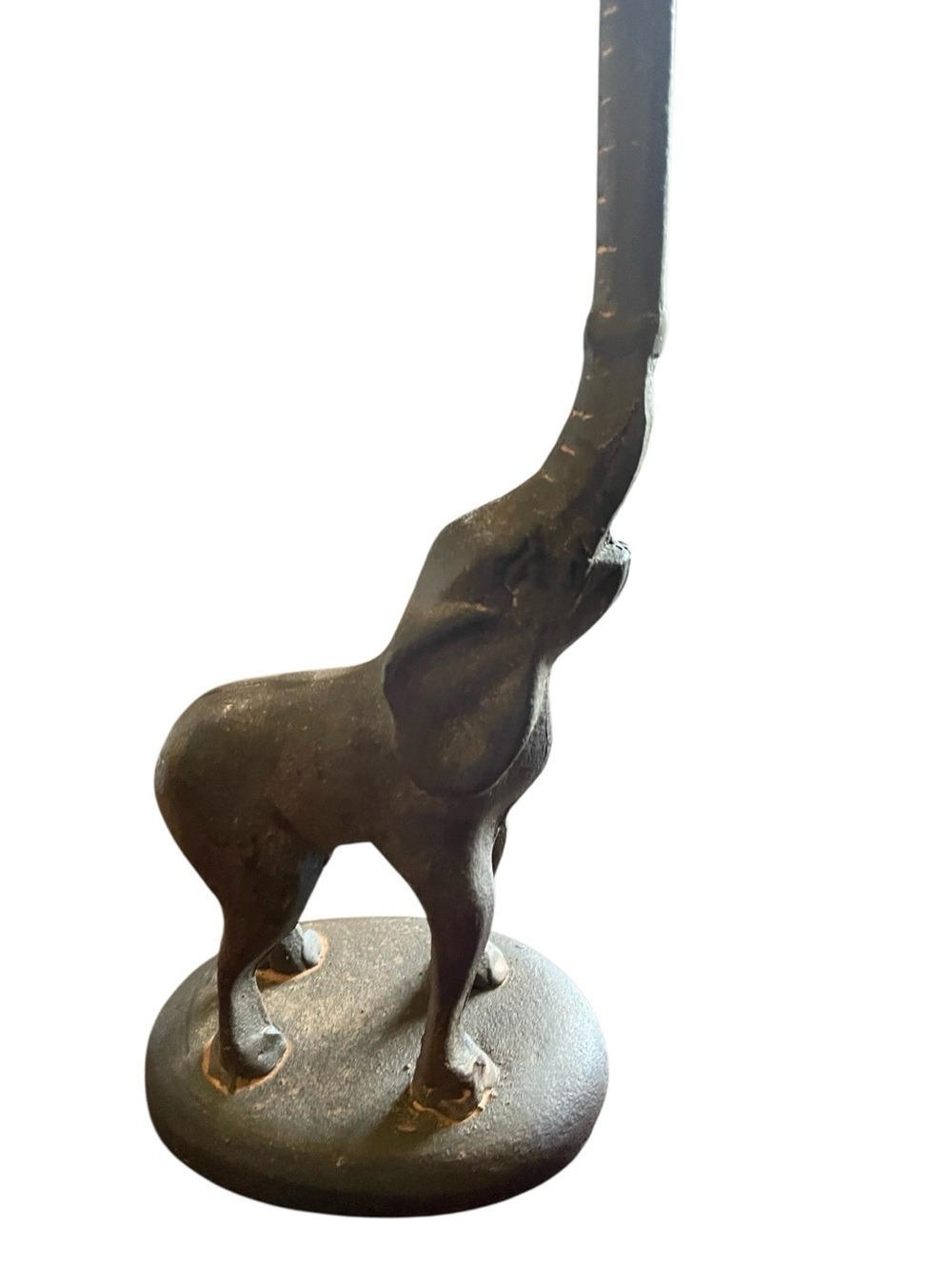 Vintage Cast Iron Elephant Paper Towel Toilet Paper Holder Bohemian Collectible
